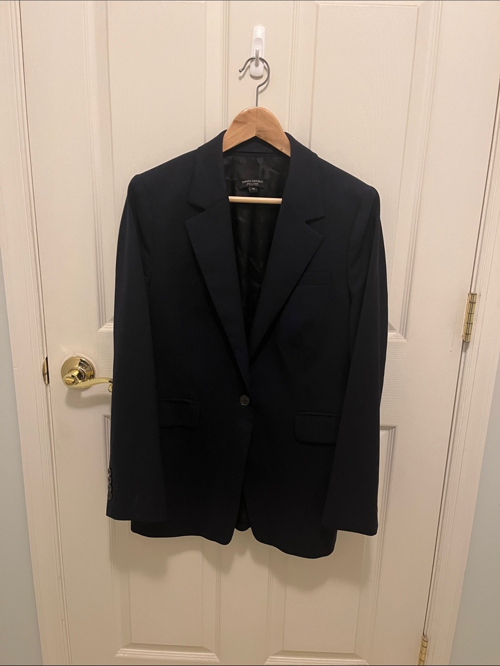 Banana Republic Dark Navy Women's Single-Button Blazer